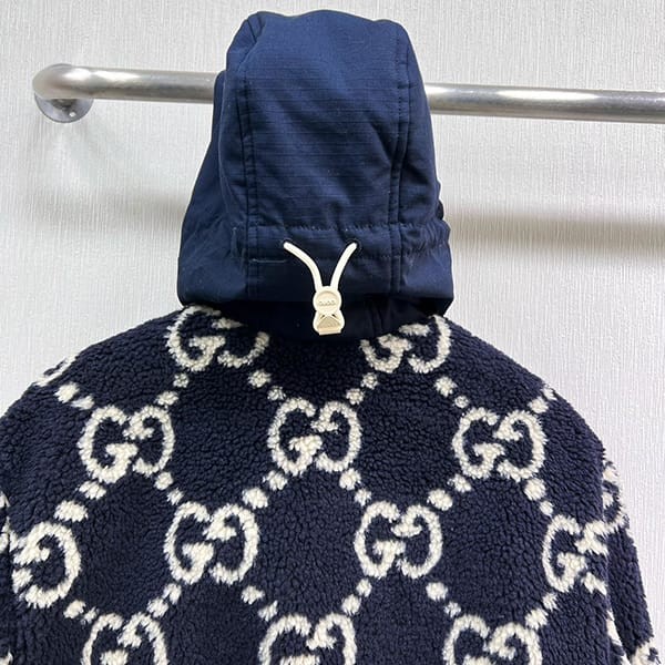 可愛いグッチ GGジャカード ボア ジャケット コピー